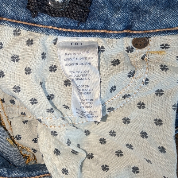 Lucky Brand Riley Shorts  |  Kids 8  |  Blue Cut-Off Shorts - Picture 6 of 7